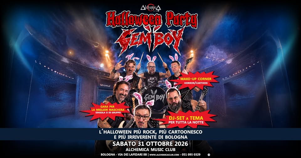 Evento Halloween Con I Gem Boy Locandina Halloween Con I Gem Boy - sabato 31 ottobre ore 21:00 - 23:00
