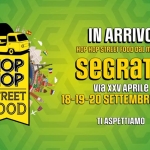 Immagine evento Hop Hop Street Food – Segrate Weekend da segnare 2026 a Segrate (MI) May be a graphic of text that says '1 0 IN ARRIVO HOP HOPHOP HOP STREET FOOD DaL monDo SeGRaTe vIa χ APRILE 18-19-20 SETTEMBRE 2026 HOP HOP STREET FOOD τι TIASPETTIAMO'