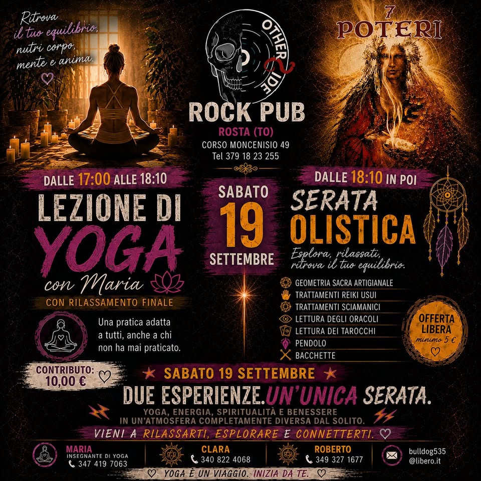 Evento I 7 POTERI & MARIA all’ @Otherside Rock Pub Locandina I 7 POTERI & MARIA all’ @Otherside Rock Pub - sabato 19 settembre ore 17:00 - 19:00