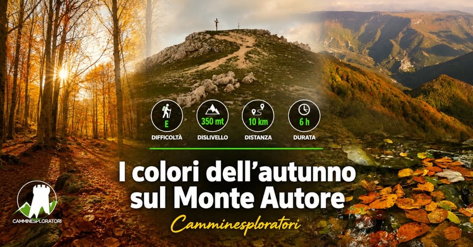 Evento I colori dell’autunno sul Monte Autore Locandina I colori dell’autunno sul Monte Autore - domenica 25 ottobre ore 10:00 - 12:00