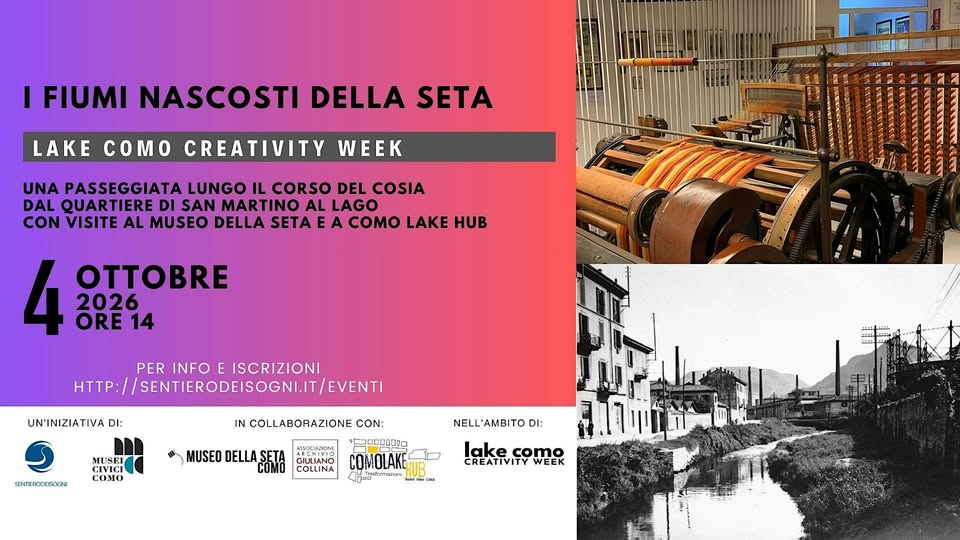 Evento I fiumi nascosti della seta Locandina I fiumi nascosti della seta - domenica 4 ottobre ore 14:00 - 17:00