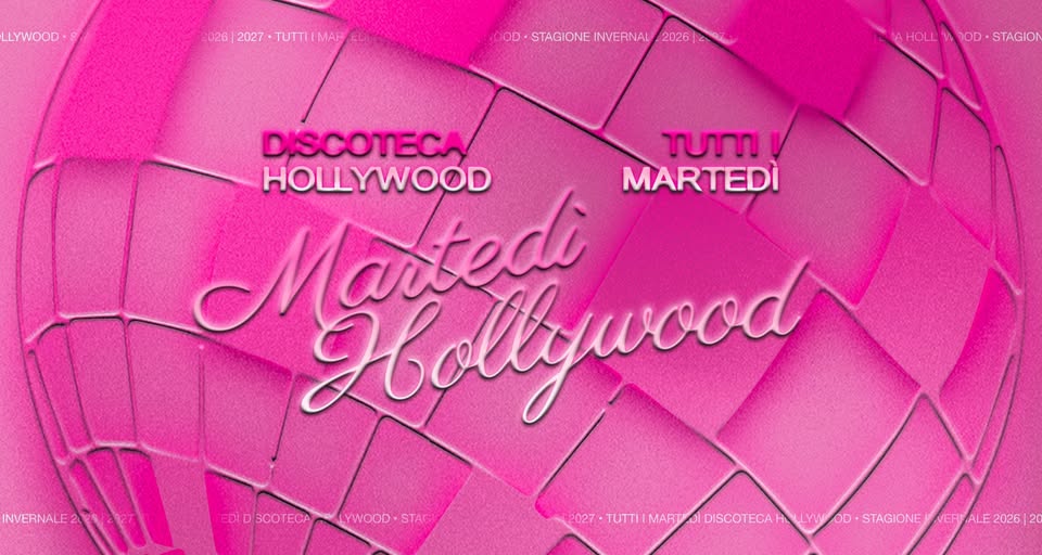 Evento Il Martedi’ Hollywood – Tutti I Martedi Locandina Il Martedi’ Hollywood – Tutti I Martedi - martedì 15 settembre ore 21:00 - 23:00