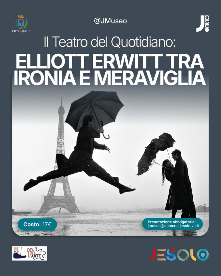 Evento Il Teatro del Quotidiano Elliott Erwitt tra ironia e meraviglia Locandina Il Teatro del Quotidiano Elliott Erwitt tra ironia e meraviglia - venerdì 18 settembre ore 18:00 - 19:00