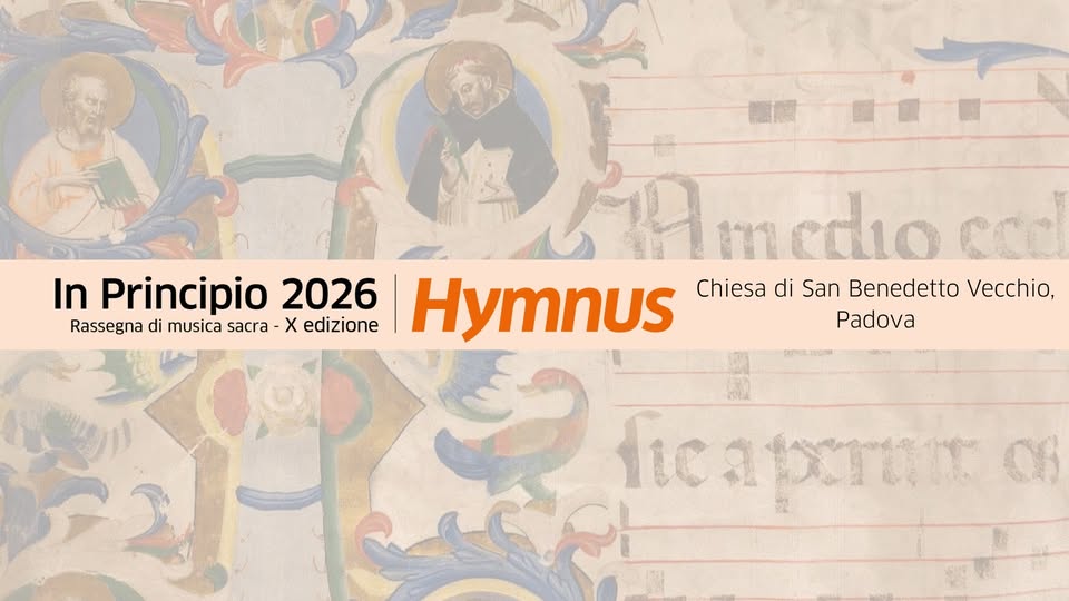Evento In Principio 2026, Chiesa di San Benedetto Locandina In Principio 2026, Chiesa di San Benedetto - venerdì 18 settembre ore 20:45 - 22:45