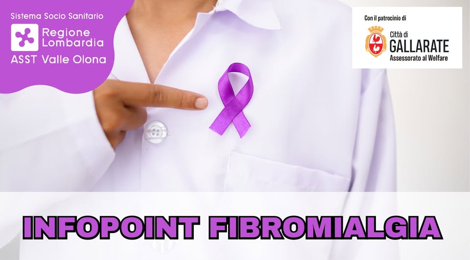 Evento Infopoint Fibromialgia a Gallarate Locandina Infopoint Fibromialgia a Gallarate - mercoledì 23 settembre ore 08:30 - 12:30