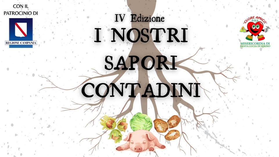 Evento IV edizione “I nostri sapori contadini” Locandina IV edizione “I nostri sapori contadini” - da sabato 19 settembre - domenica 20 settembre 2026 ore 20:00 ore 23:59