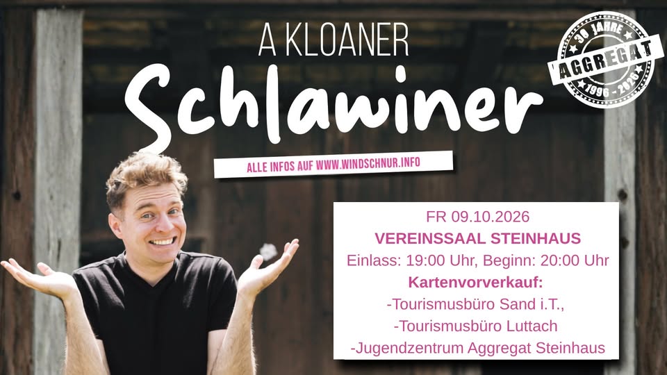 Evento Jakob Windschnur Live in Steinhaus Locandina Jakob Windschnur Live in Steinhaus - venerdì 9 ottobre ore 19:00 - 21:00