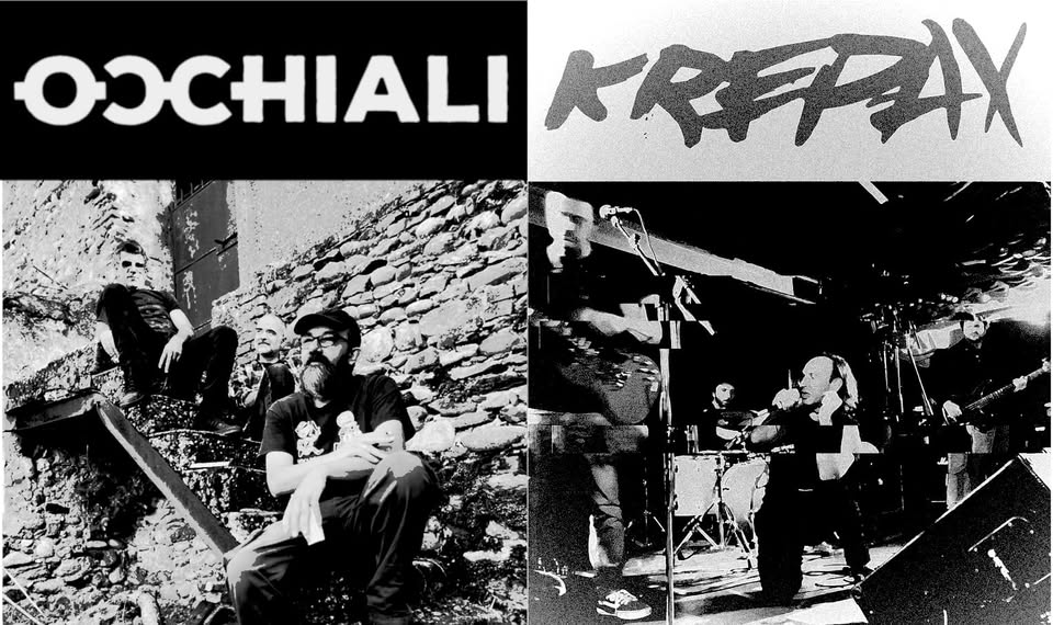 Evento Krepax (Post Punk) Occhiali ( Rock Hard Dub) Locandina Krepax (Post Punk) Occhiali ( Rock Hard Dub) - mercoledì 30 settembre ore 21:30 - 23:30