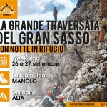 Immagine evento La Grande Traversata del Gran Sasso con notte in Rifugio a Pietracamela (TE) La Grande Traversata del Gran Sasso con notte in Rifugio a Pietracamela (TE) il 26 settembre - 27 settembre 2026