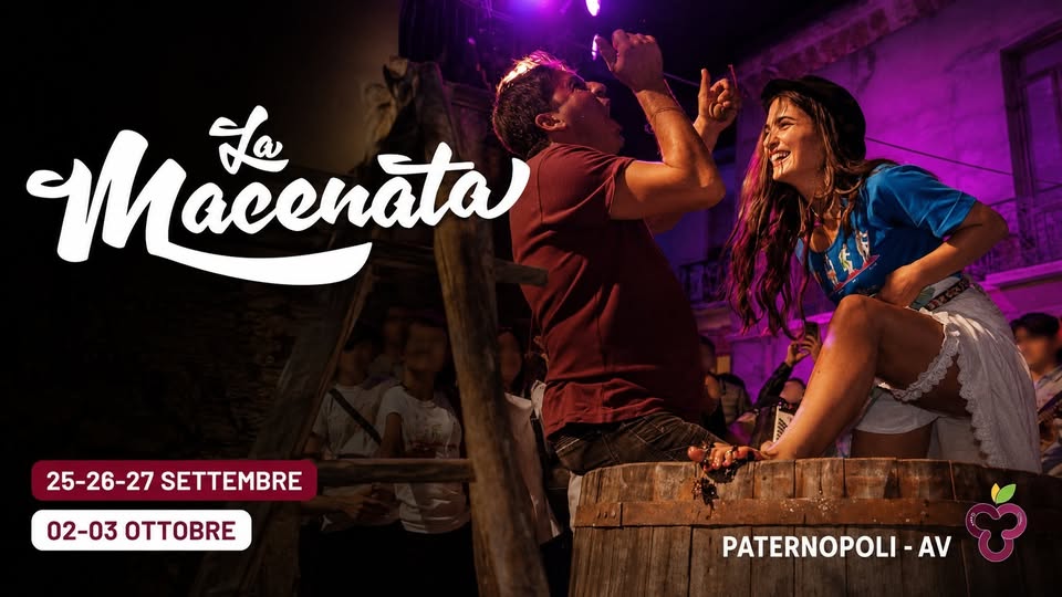Evento La Macenata. Paternopoli (AV) Locandina La Macenata. Paternopoli (AV) - da venerdì 25 settembre - sabato 3 ottobre 2026 ore 19:00 ore 23:59
