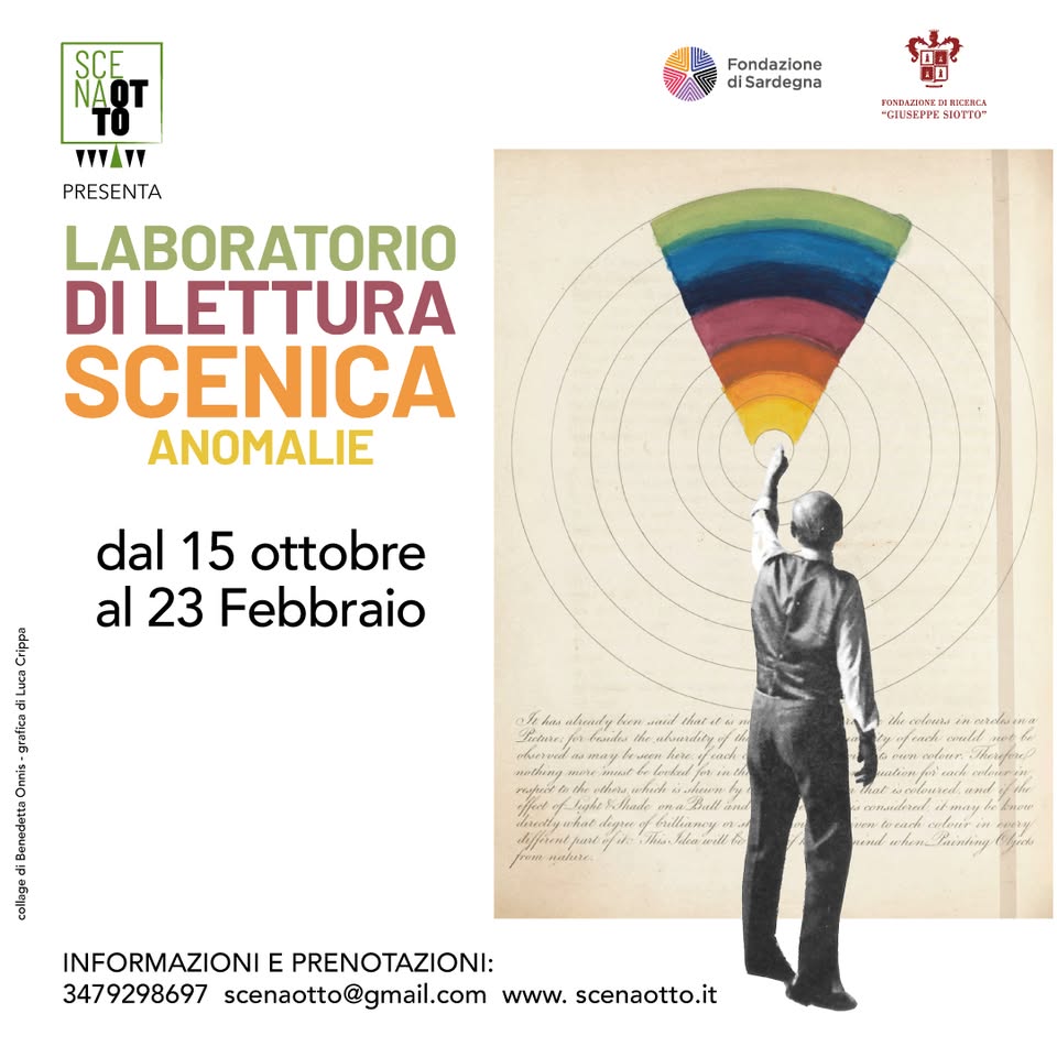 Evento Laboratorio di Lettura Scenica ANOMALIE Locandina Laboratorio di Lettura Scenica ANOMALIE - da giovedì 15 ottobre 2026 - giovedì 25 febbraio 2027 ore 19:00 ore 21:00