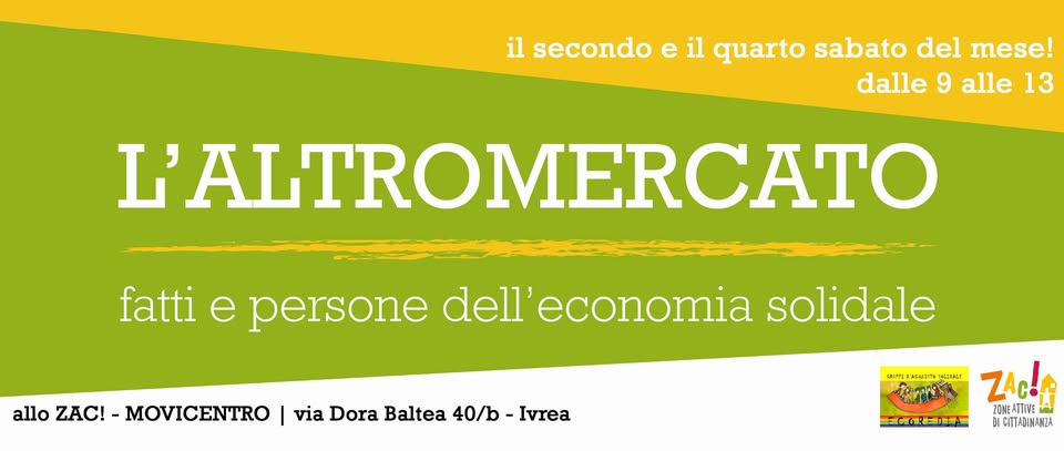 Evento L’Altromercato Locandina L’Altromercato - sabato 26 settembre ore 09:00 - 12:00