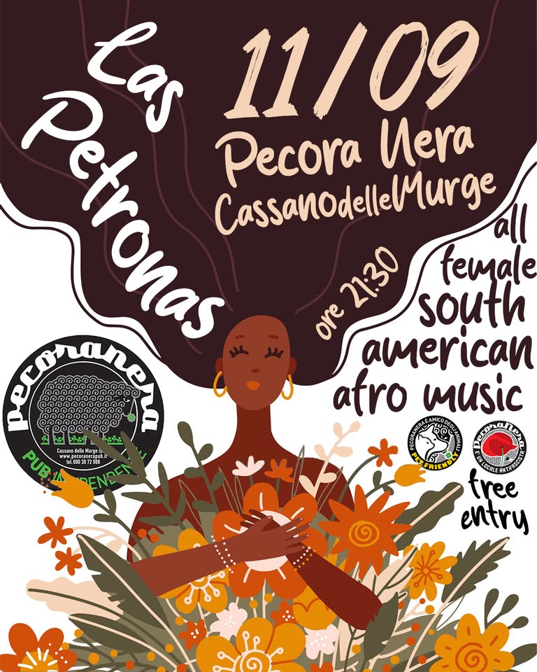 Evento LAS PETRONAS in concerto @Pecora Nera Locandina LAS PETRONAS in concerto @Pecora Nera - venerdì 11 settembre ore 21:30 - 23:30