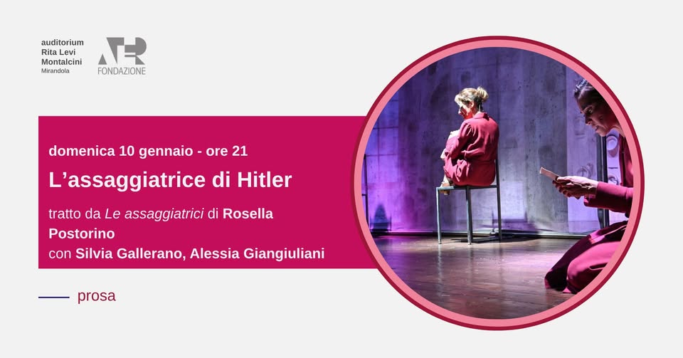 Evento L’assaggiatrice Di Hitler 15 – 01 – 2027 Ore 21 Locandina L’assaggiatrice Di Hitler 15 – 01 – 2027 Ore 21 - venerdì 15 gennaio ore 21:00 - 23:00
