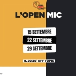 Immagine evento L’open mic a Off Topic a Torino (TO) L'open mic a Off Topic a Torino (TO) il 15 settembre - 29 settembre 2026