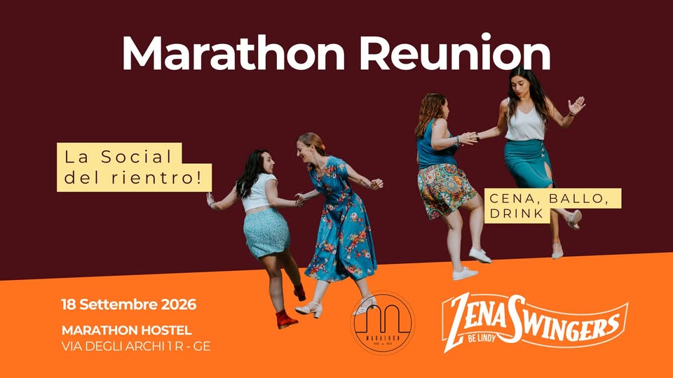 Evento Marathon Swing Reunion – Locandina Marathon Swing Reunion – - venerdì 18 settembre ore 20:00 - 01:00