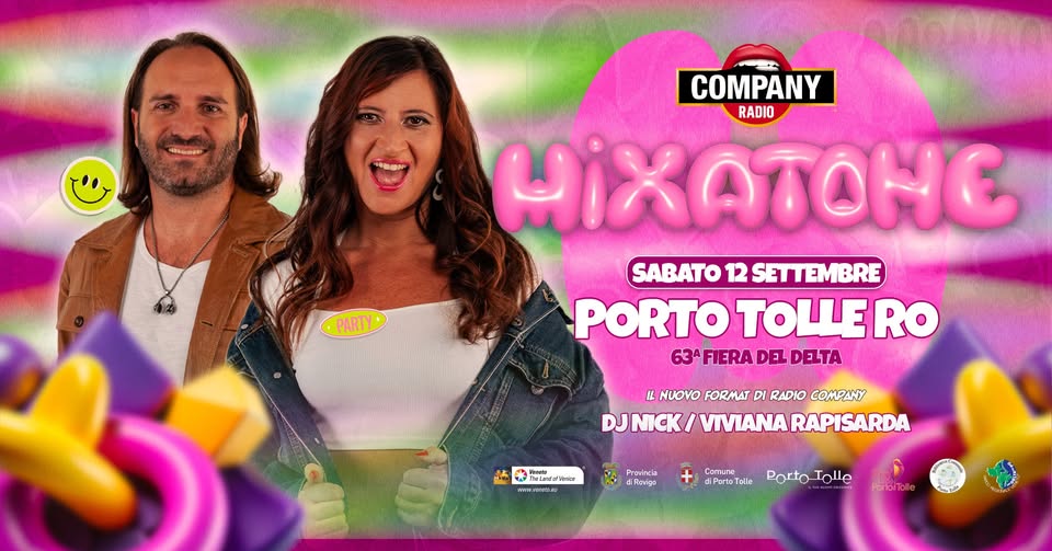 Evento Mixatone – Porto Tolle Locandina Mixatone – Porto Tolle - sabato 12 settembre ore 21:30 - 23:30