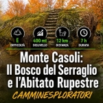 Immagine evento Monte Casoli Il Bosco del Serraglio e l’Abitato Rupestre a Bomarzo (VT) Monte Casoli Il Bosco del Serraglio e l'Abitato Rupestre a Bomarzo (VT) il 15 novembre 2026