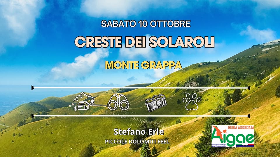 Evento Monte Grappa Creste Dei Solaroli Locandina Monte Grappa Creste Dei Solaroli - sabato 10 ottobre ore 08:30 - 14:30
