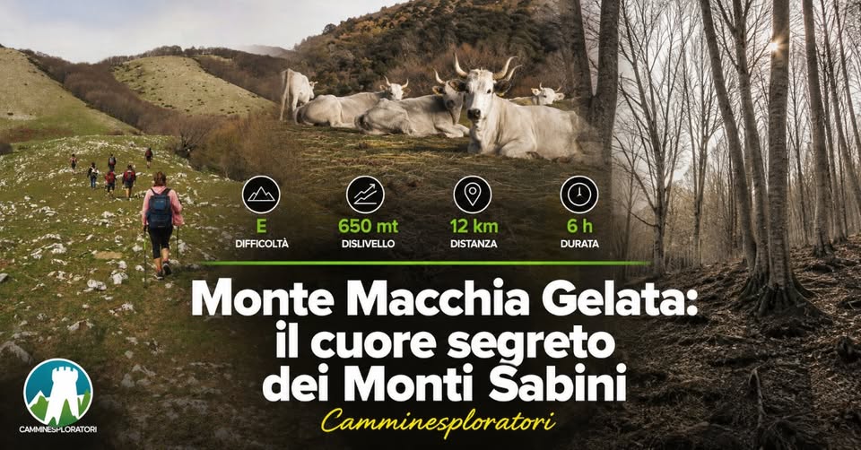 Evento Monte Macchia Gelata il cuore segreto dei Monti Sabini Locandina Monte Macchia Gelata il cuore segreto dei Monti Sabini - domenica 11 ottobre ore 09:30 - 11:30