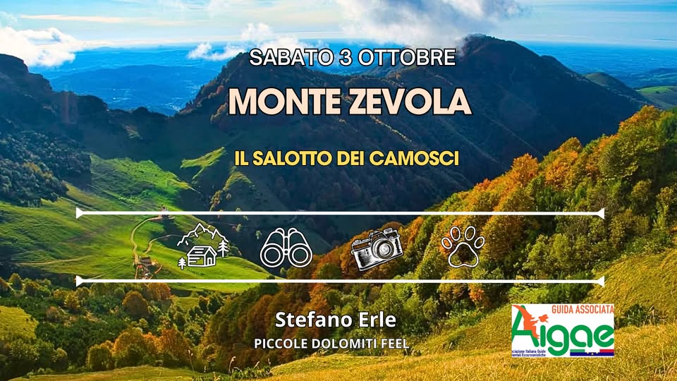 Evento Monte Zevola Il Salotto Dei Camosci Locandina Monte Zevola Il Salotto Dei Camosci - sabato 3 ottobre ore 08:30 - 14:30