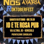 Immagine evento NosAvaria live – Rosa Pub a Mogliano Veneto (TV) NosAvaria live - Rosa Pub a Mogliano Veneto (TV) il 11 ottobre 2026