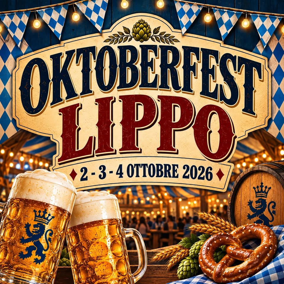 Evento Oktoberfest Lippo – Calderara Locandina Oktoberfest Lippo – Calderara - da venerdì 2 ottobre - domenica 4 ottobre 2026 ore 19:00 ore 23:00