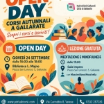 Immagine evento Open Day dei Corsi Autunnali a Gallarate (VA) Open Day dei Corsi Autunnali a Gallarate (VA) il 24 settembre 2026