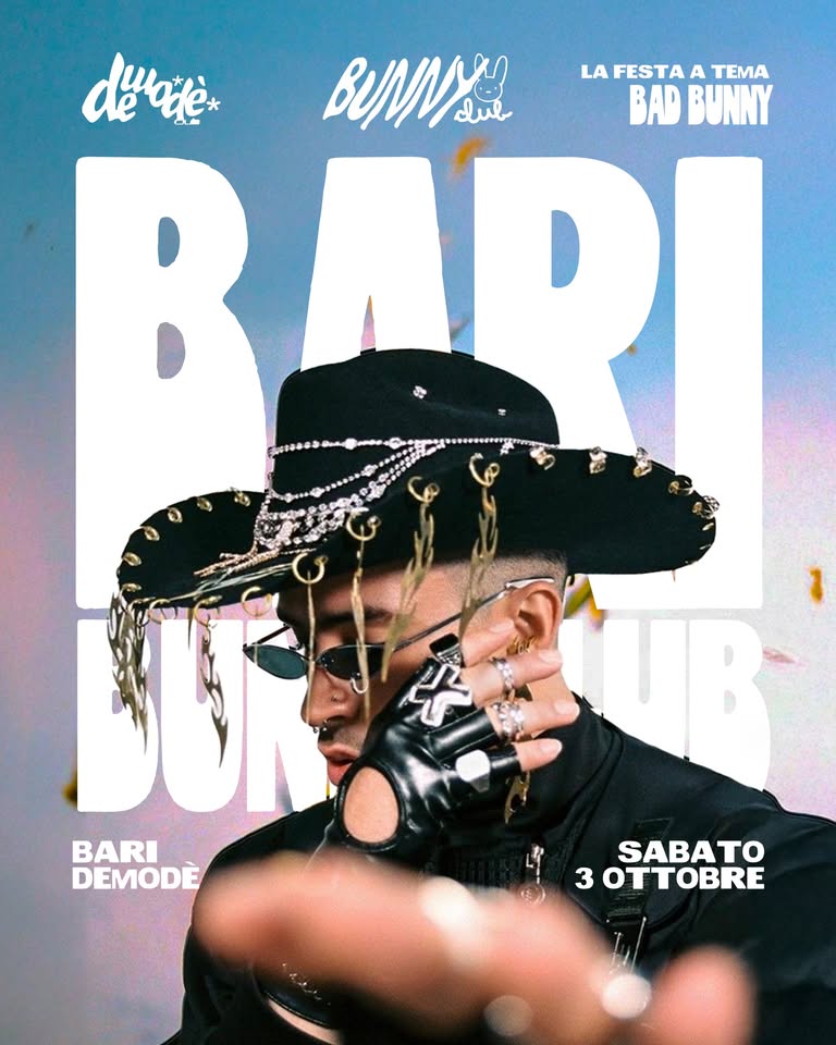 Evento Opening Season Bunny Club – Demodè Club, Modugno (Ba) Locandina Opening Season Bunny Club – Demodè Club, Modugno (Ba) - sabato 3 ottobre ore 22:00 - 00:00