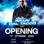 Immagine evento Opening W – Rrari Dal Tacco – Paradise a Grizzo Opening W - Rrari Dal Tacco - Paradise a Grizzo il 17 ottobre 2026