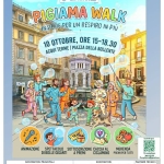 Immagine evento Pigiama Walk, terza edizione a Acqui Terme (AL) May be pop art of text that says "Dalagazioned Acqai Terme BITICN ACQUI 3BVIBES OENDERT EO S.P.A.T. CAMMINATA NON COMPETITIVA A SOSTEGNO DELLA RICERCA SULLA FIBROSI CISTICA 3a EDIZIONE PIGIAMA UN RESPIRO IN PIÙ WALK INSIEME-RER 10 OTTOBRE, ORE 15-18.30 ACQUI TERME PIAZZA DELLA BOLLENTE Cosme ANIMAZIONE SPETTACOLO SOTTOSCRIZIONE CACCA DI BOLLE GIGANTI PREMI CICLAMINO lecrivitiqui SOSTENITORI PRINCIPALI SINERGO お冷津だ MERENDA PREMI PER TUTTI Σ.13 保田洲蛋 SOSTENITORI contattach RINGRAZIAMOIN LaCrisalideEs Estetica Heoquihemel@grak.com nal.com PARTNER TECNICI Asconalature Nnalarvn eautySuite Suite นด Glacobbe HelpeT Le2Fernone Glacobbe Plùme ADERENTI Passione Cuelna Mondadori Bookabore Glocartolale Aoconclature Panetberia Autorioambir Civioo4 FedericaB နန် sconti Emiliana Oreticera eficerig_Am Amuzzo rOro Gioielli"