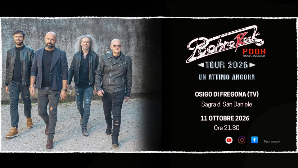 Evento Poohrorock in concerto a Osigo di Fregona (TV) Locandina Poohrorock in concerto a Osigo di Fregona (TV) - domenica 11 ottobre ore 21:30 - 23:30