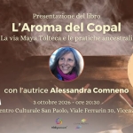 Immagine evento Presentazione del libro “L’Aroma del Copal” con Alessandra Comneno a Vicenza (VI) Presentazione del libro "L'Aroma del Copal" con Alessandra Comneno a Vicenza (VI) il 3 ottobre 2026