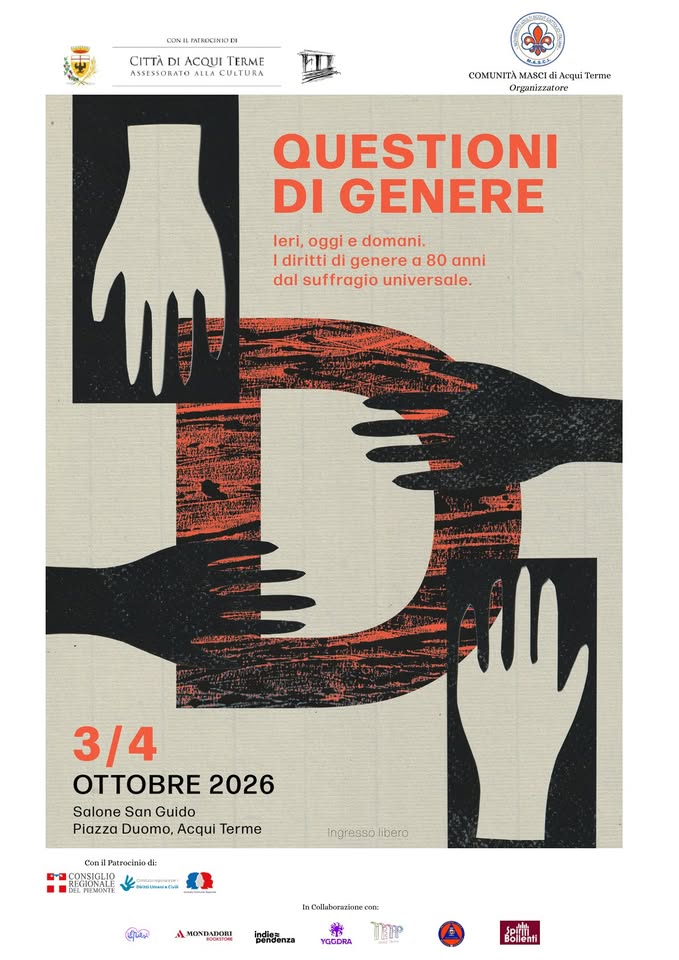 Evento Questioni Di Genere Locandina Questioni Di Genere - da sabato 3 ottobre - domenica 4 ottobre 2026 ore 14:00 ore 23:30
