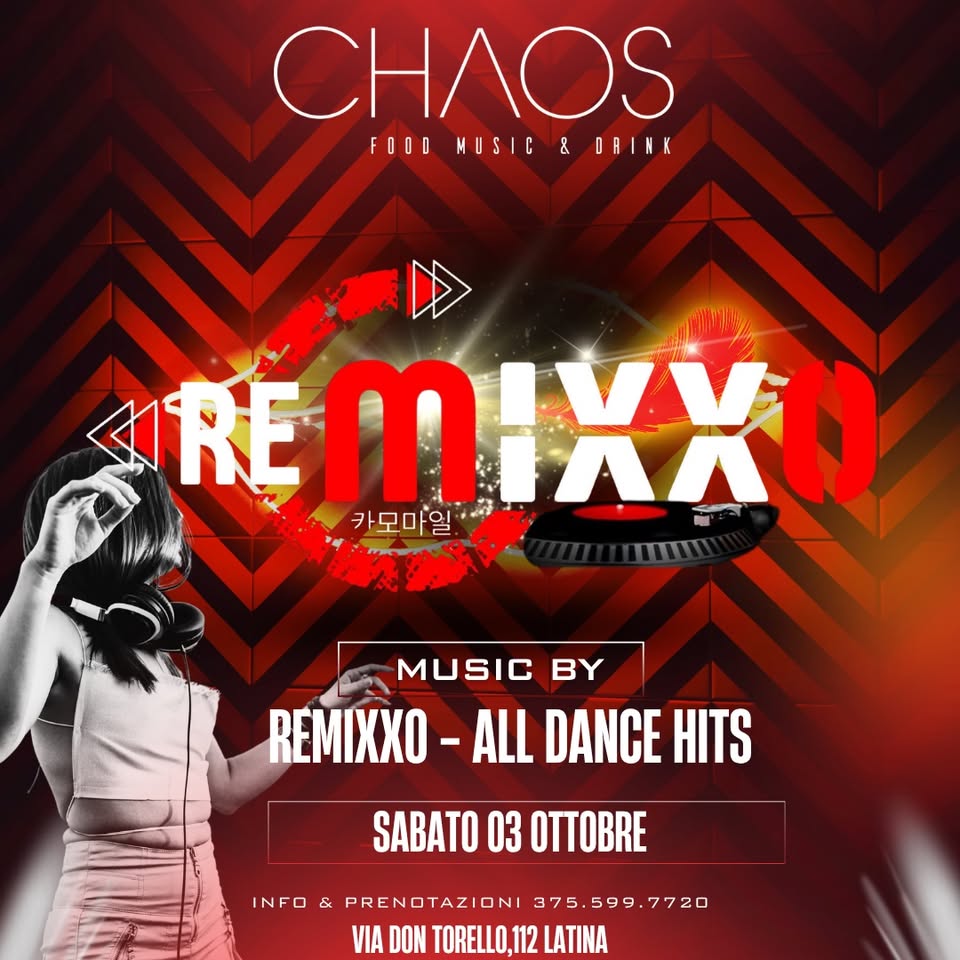 Evento Remixxo – Live Dance Band Locandina Remixxo – Live Dance Band - sabato 3 ottobre ore 20:00 - 22:00