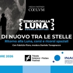 Immagine evento Ritorno alla Luna, corsi e ricorsi spaziali. Stregati dalla Luna 2026 Di nuovo tra le Stelle a Trieste Ritorno alla Luna, corsi e ricorsi spaziali. Stregati dalla Luna 2026 Di nuovo tra le Stelle a Trieste il 19 settembre 2026