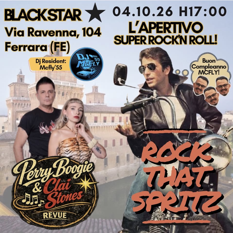 Evento Rock That Spritz – HappyBirthday McFly Edition Locandina Rock That Spritz – HappyBirthday McFly Edition - domenica 4 ottobre ore 17:00 - 21:00