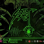 Immagine evento Sadist – Aydra – Necrofilia Live Flow Rock (AP) a San Benedetto del Tronto (AP) May be an illustration of text that says 'AE GIOVEDI 15 ய CLIVE SAN BENEDETTO ROCK DEL TRONTO Since 996 ๑ 56 吃 MCE HERUY サん ntIMC ROCHSLIFE My ررد ዘለር'