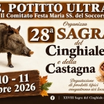 Immagine evento Sagra del Cinghiale e della Castagna. San Potito Ultra (AV) a San Potito Ultra (AV) Sagra del Cinghiale e della Castagna. San Potito Ultra (AV) a San Potito Ultra (AV) il 9 ottobre - 11 ottobre 2026