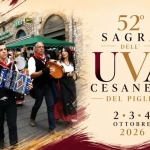 Immagine evento Sagra dell’Uva Cesanese del Piglio (FR) a Piglio (FR) Sagra dell'Uva Cesanese del Piglio (FR) a Piglio (FR) il 2 ottobre - 4 ottobre 2026