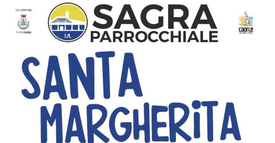 Evento Sagra Parrocchiale di Santa Margherita – Cena Locandina Sagra Parrocchiale di Santa Margherita – Cena - da venerdì 9 ottobre - sabato 10 ottobre 2026 ore 18:30 ore 21:30