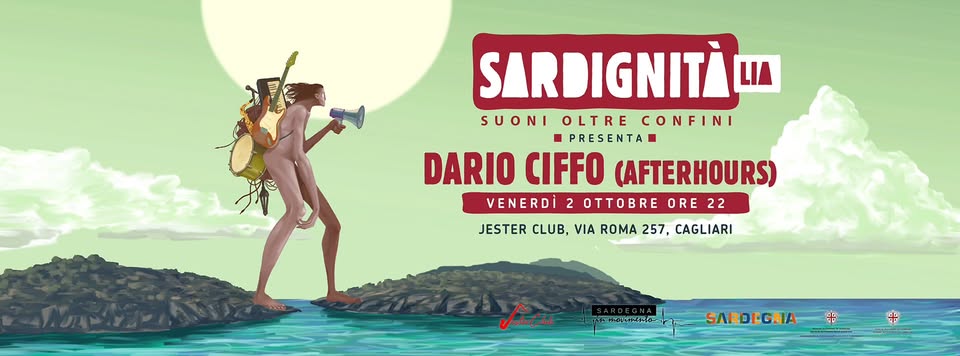 Evento Sardignità Dario Ciffo Live Locandina Sardignità Dario Ciffo Live - venerdì 2 ottobre ore 22:00 - 00:00