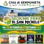 Immagine evento Secolare Fiera di San Michele 2026 a Sermoneta (LT) Secolare Fiera di San Michele 2026 a Sermoneta (LT) il 25 settembre - 29 settembre 2026