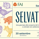 Immagine evento Selvatica a Assisi (PG) May be an illustration of text that says 'み Bosco di San Francesco SELVATICA Una giornata alla scoperta del mondo vegetale e animale non addomesticato 20 settembre domenica Laboratori, incontri ed esplorazioni per grandi e piccoli'