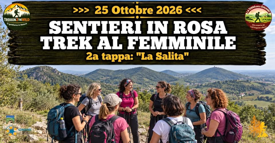 Evento Sentieri in rosa – Trek al femminile – 2a tappa Locandina Sentieri in rosa – Trek al femminile – 2a tappa - domenica 25 ottobre ore 08:30 - 12:00