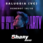 Immagine evento Sharyband Alla “Festa Della Leva Sagra Del Fagiolo”, Piazza Gen. Bonifazio, Saluggia (Vc) a Saluggia (VC) Sharyband Alla "Festa Della Leva Sagra Del Fagiolo", Piazza Gen. Bonifazio, Saluggia (Vc) a Saluggia (VC) il 16 ottobre 2026