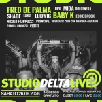 Immagine evento Studio Delta Live 2026 a Cesena (FC) May be a graphic of text that says "FRED DE PALMA LUPO MIDA DOLCENERA SHADE LUK3 LUDWIG BABY K EDDIE NICOLÒ FILIPPUCCI PRINCIPE BREAKFAST CLUB CON MARTINA ASCANIO CAMILLA PANDOZZI CIOFFI કણ مه .a STUDIODELTALINE SABATO SABATO26.09.2026 26.0 26.09.2026 2026 GRATUITO INGRESSO PIAZZA DEL POPOLO, CESENA( (FC) DJSET 20.00 LIVE 21.00"