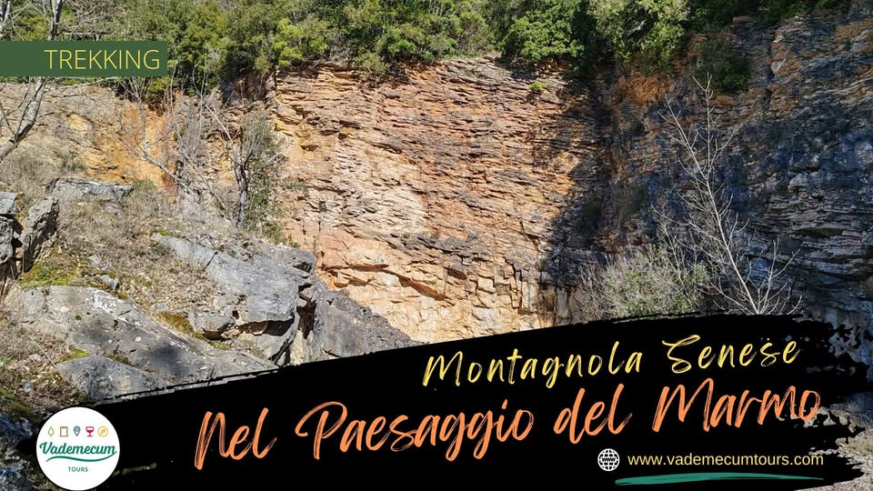 Evento Tra borghi e cave trekking nel paesaggio del Marmo Giallo di Siena Locandina Tra borghi e cave trekking nel paesaggio del Marmo Giallo di Siena - sabato 26 settembre ore 10:00 - 15:00
