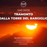 Immagine evento Tramonto dalla torre del Bargiglio a Borgo a Mozzano (LU) Tramonto dalla torre del Bargiglio a Borgo a Mozzano (LU) il 26 settembre 2026