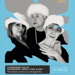 Immagine evento TRE SEDIE OVVERO LA SCENOGRAFIA Alessandro Fullin, Alessandra Ierse e Ussi Alzati a Bellaria-Igea Marina (RN) May be a graphic of text that says 'ST TAGIONE ILAT FALL CINLMA TEAIRO ASTRA Teatro Astra ALESSANDRO FULLIN, ALESSANDRA IERSE USSI ALZATI Tre sedie ovvero la scenografia A sabato 27 febbraio h.'